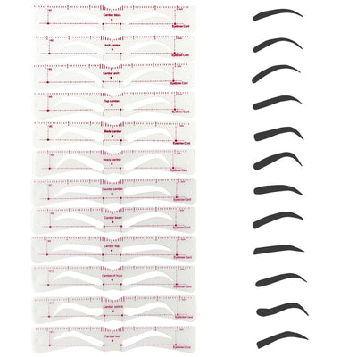 Belle Flores Beauty™  Reusable Eyebrow Stencil Kit (12 pcs) - GET 50% OFF