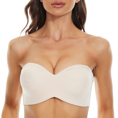 Belle Flores Beauty™ Full Support Non-Slip Convertible Bandeau Bra