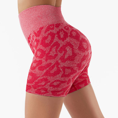 Belle Flores Beauty™  Leopard Seamless Scrunch Butt Shorts