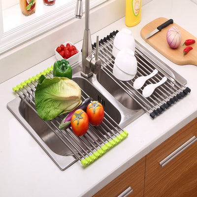 Belle Flores Beauty™ Roll Up Dish Drying Rack